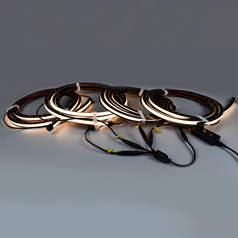 Decor Lighting Solution - ปลั๊กไฟควบคุมผ่านแอปอัจฉริยะ แบบเสียบใช้งานได้ทันที พร้อมช่องซิลิโคนยืดหยุ่นสำหรับไฟ LED ตกแต่งผนังไม้แบบ Slat
