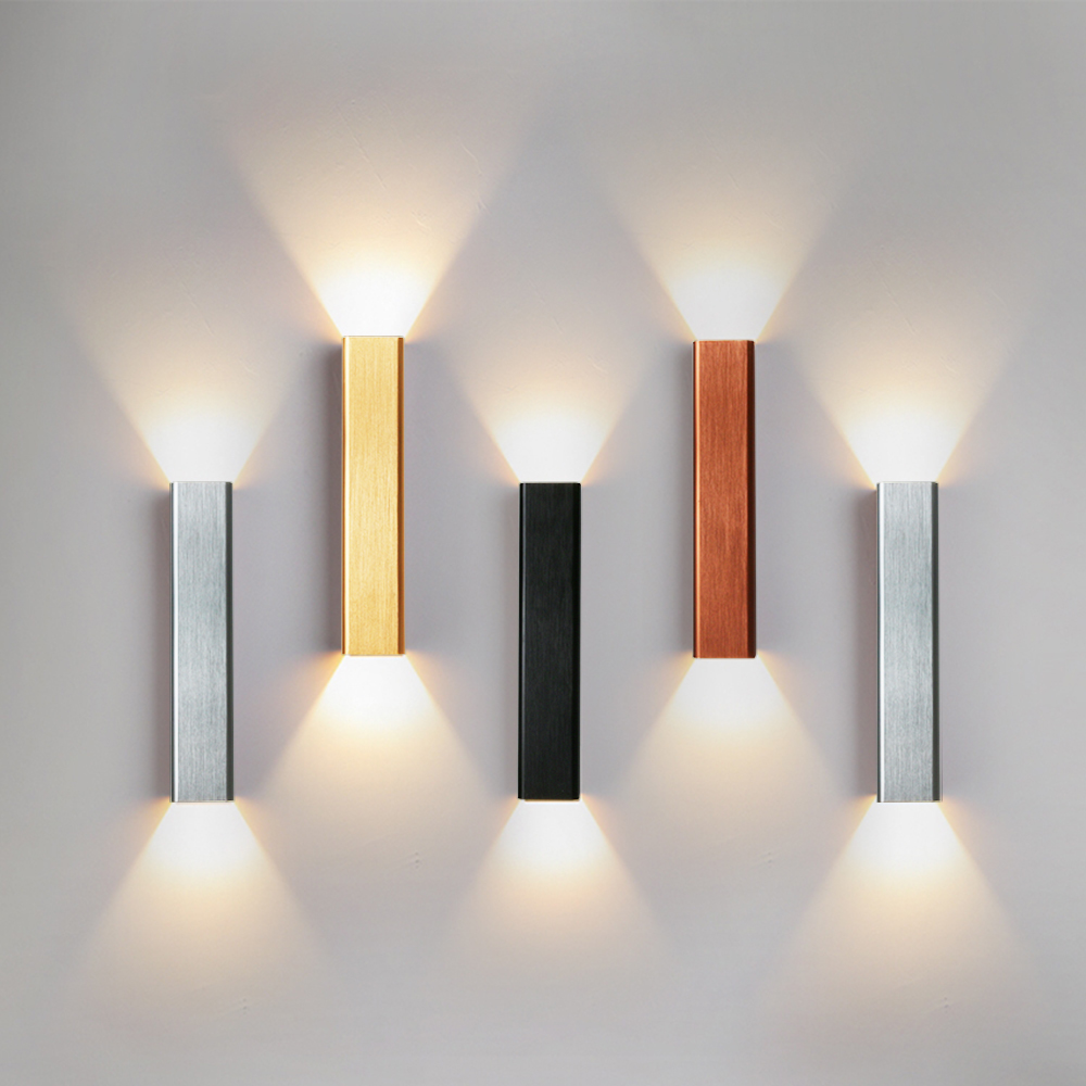 Decor Lighting Cy - 12W 18W LED โคมไฟติดผนังในร่มโมเดิร์นอลูมิเนียมบ้าน Sconces ห้องนอนห้องนั่งเล่น