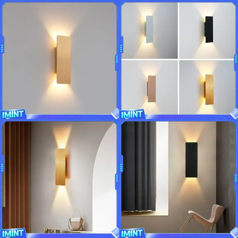 Decor Lighting Cy - โมเดิร์น ซิมเพิล 6W LED โคมไฟติดผนังในร่มห้องนอนห้องนั่งเล่นไฟบ้านทางเดินทางเดินตกแต่งอลูมิเนียมโคมไฟติดผนัง