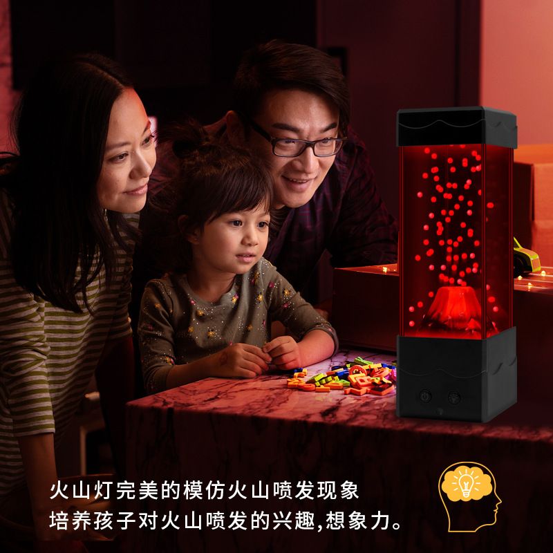 LED Lava Volcano Light ตกแต่งบ - Lava Lamp Desktop บทวิจารณ์และราคา