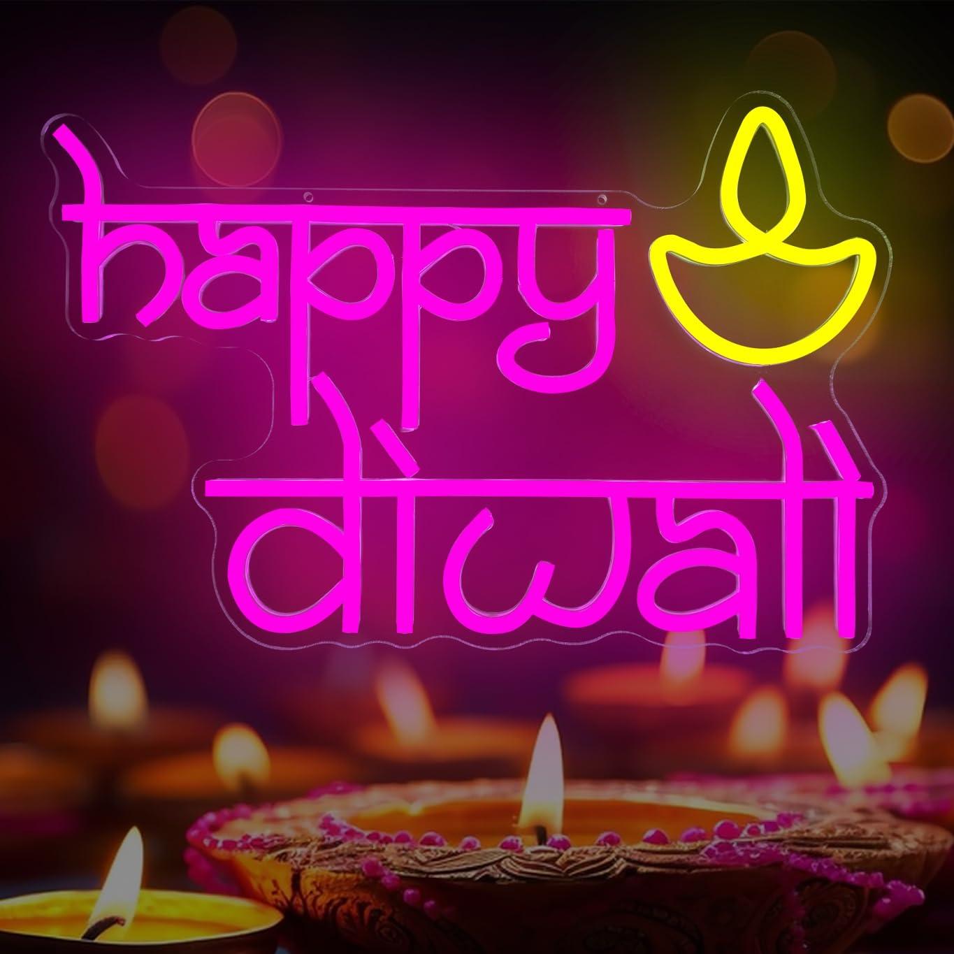 ป้ายไฟนีออนดีวาลี ใช้พลังงานจา - Lighting Decoration For Diwali บทวิจารณ์และราคา