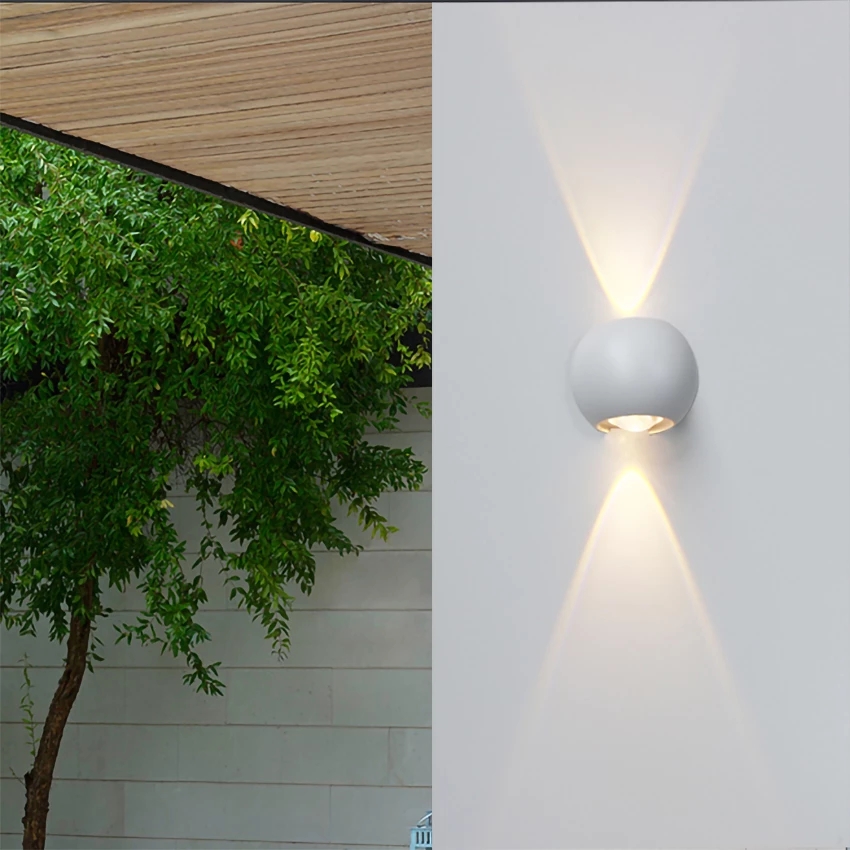 6W โคมไฟติดผนังกันน้ํากลางแจ้ง - Decor Lighting Cy บทวิจารณ์และราคา
