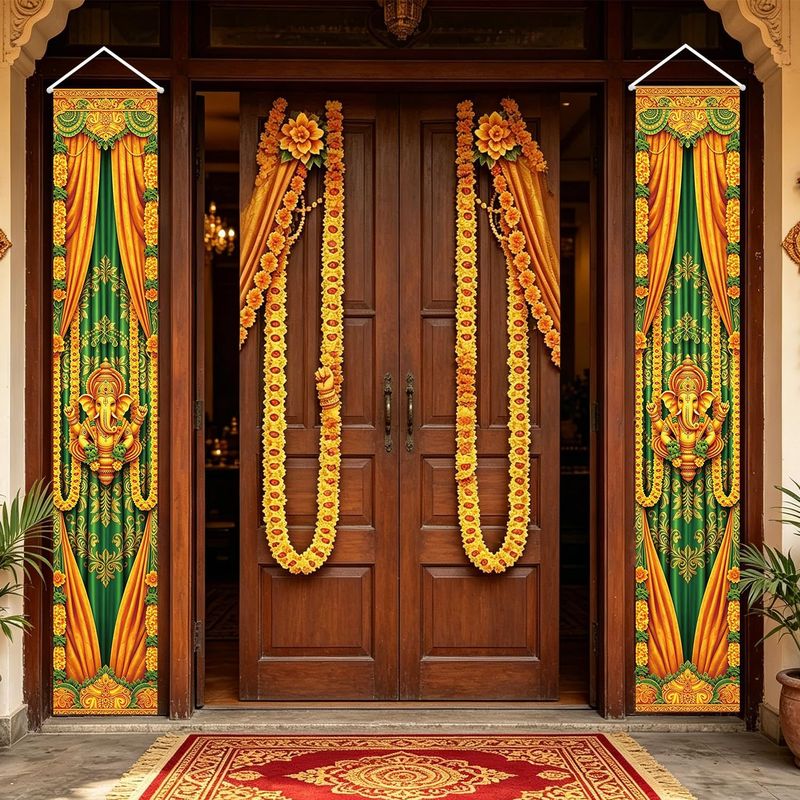 VIKAMA ชุด 2 ชิ้น แบนเนอร์ประต - Lighting Decoration For Diwali บทวิจารณ์และราคา