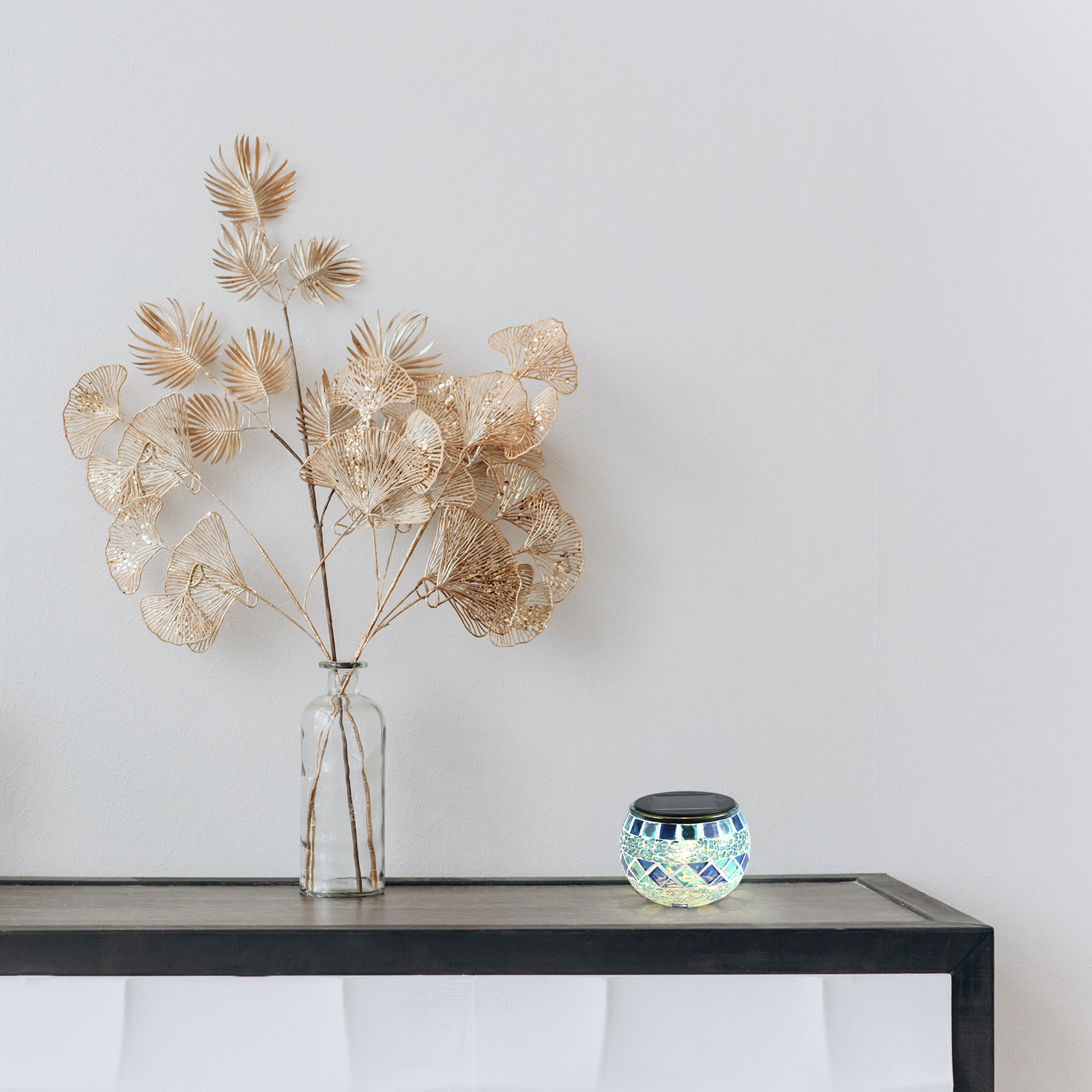โคมไฟโมเสคแก้วพลังงานแสงอาทิตย - Decor Lighting Solution บทวิจารณ์และราคา