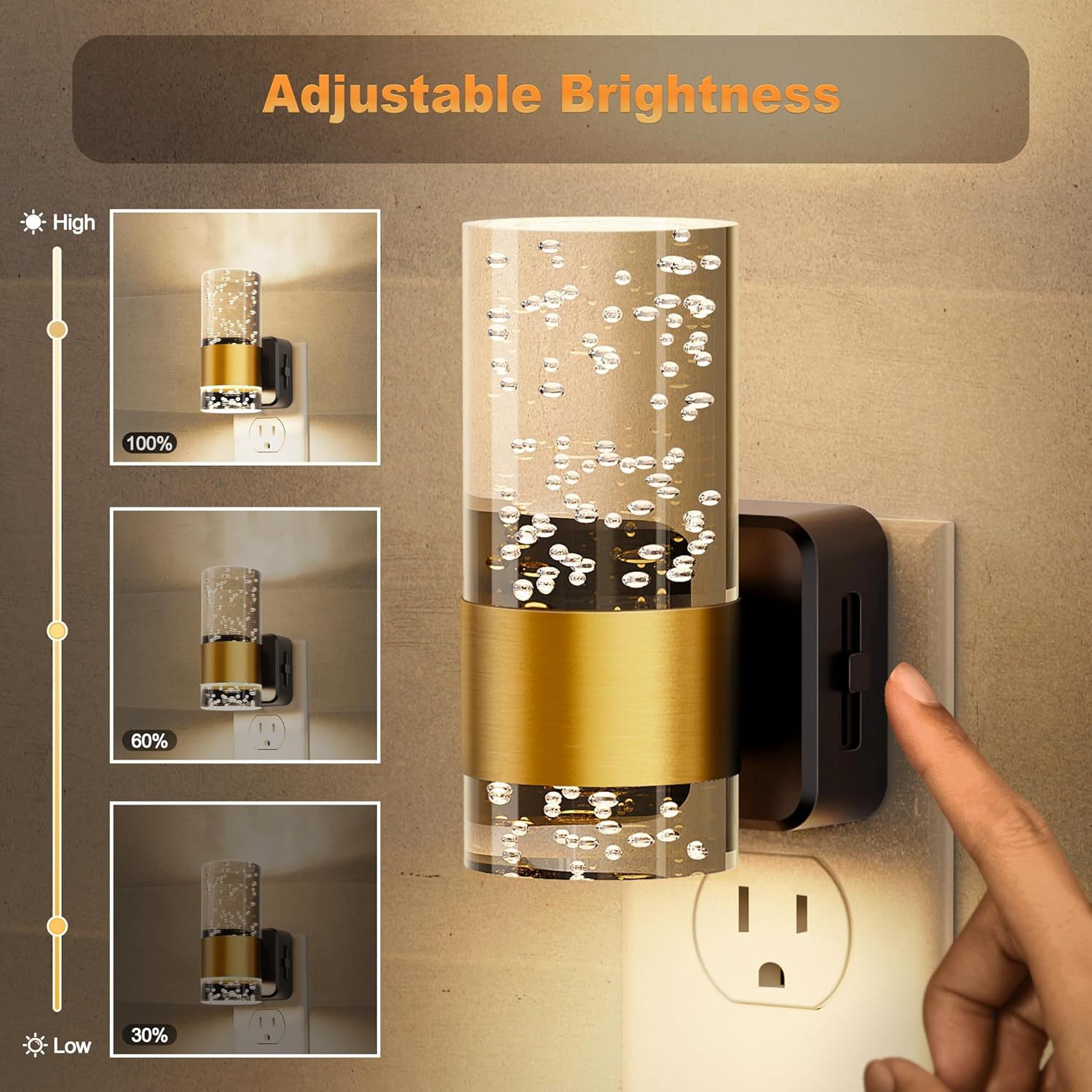 1 ชิ้น Plug-in LED Wall Light, - Decor Lighting Solution บทวิจารณ์และราคา