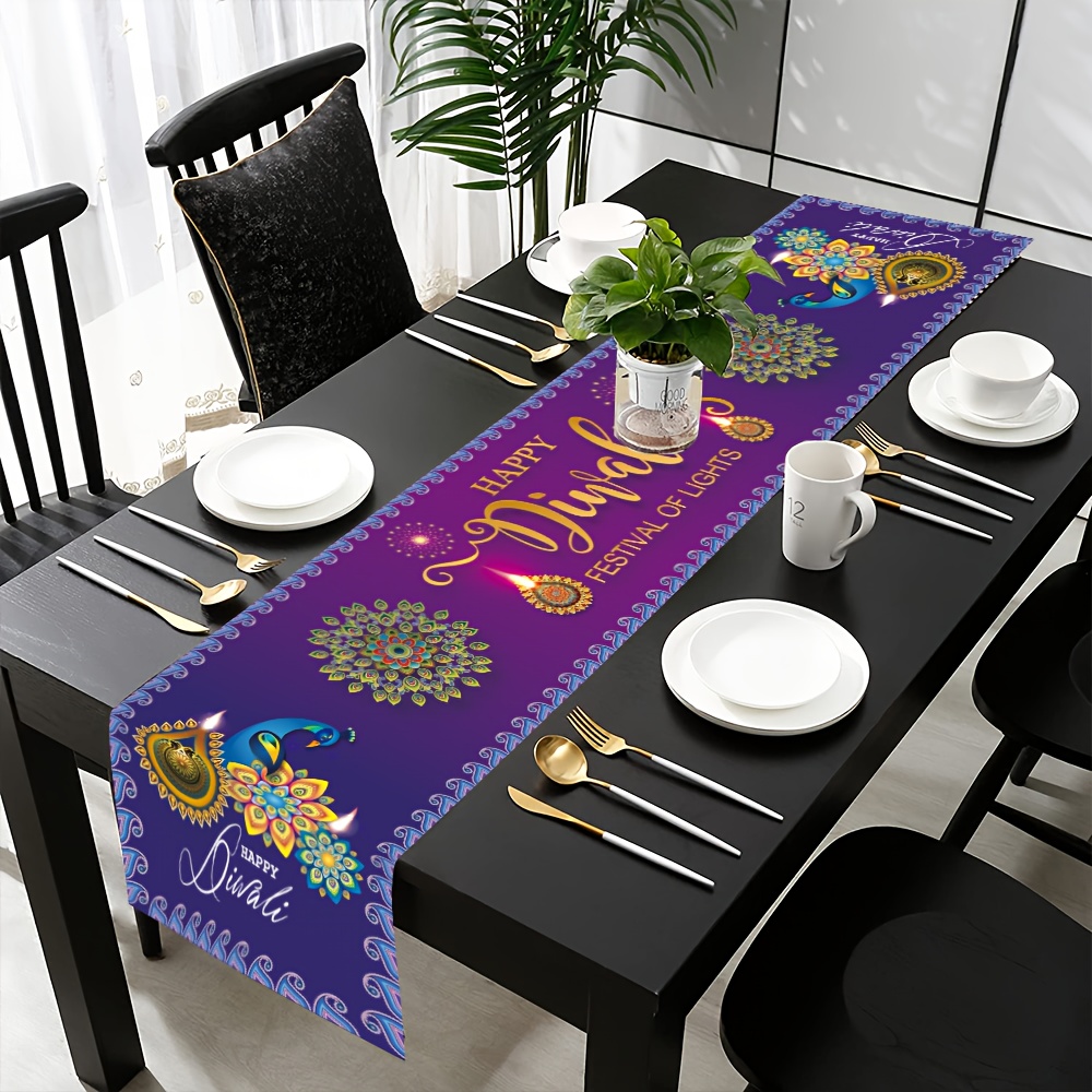 ผ้าปูโต๊ะลินินลายไฟประดับสำหรั - Lighting Decoration For Diwali บทวิจารณ์และราคา