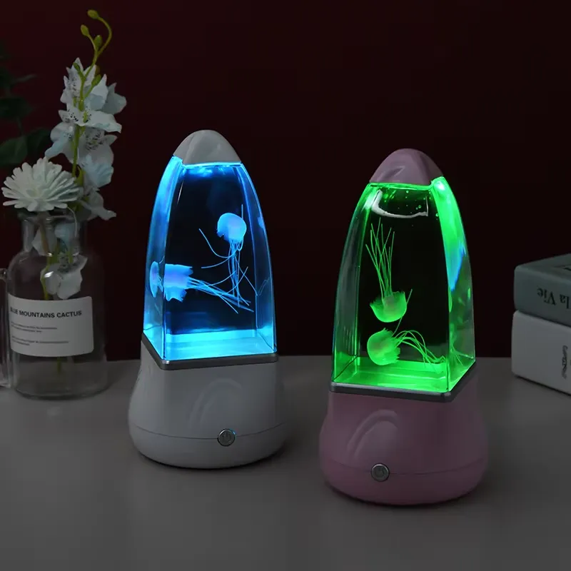 โคมไฟแมงกะพรุน LED เปลี่ยนสีได - Lava Lamp Desktop บทวิจารณ์และราคา